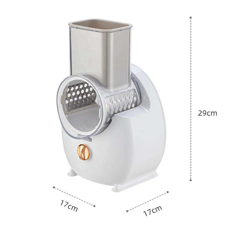CY-661 3-in-1 Kitchen Multifunctional Roller Electric Vegetable Cutter, Spec: Green EU Plug
