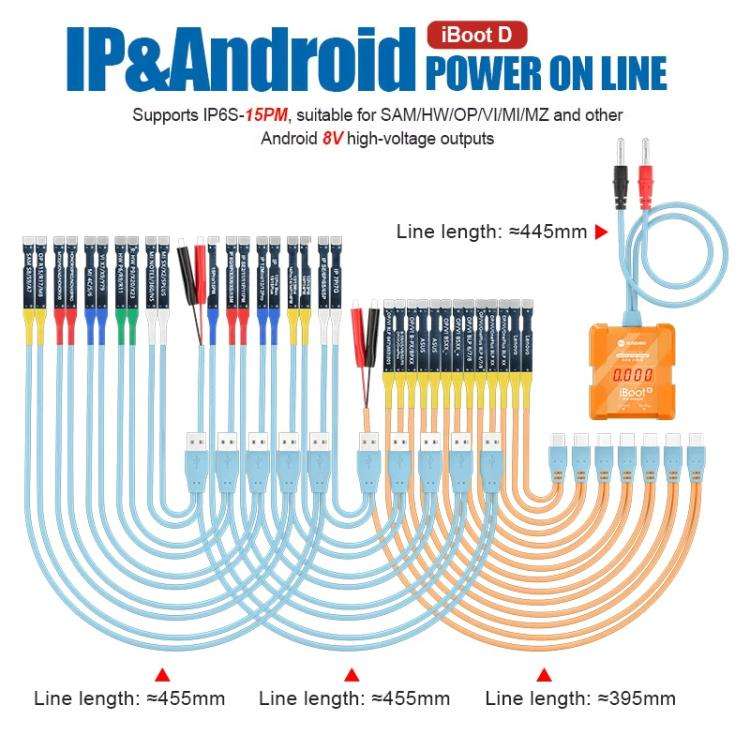SUNSHINE iBoot D For iPhone Android Power Cable Mobile Phone Repair Tool Battery Power Test Boot ...