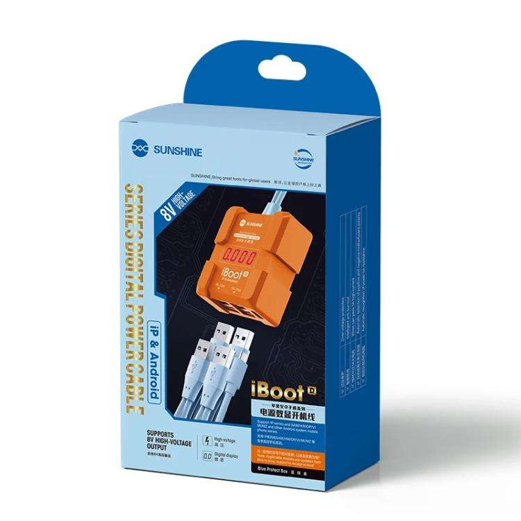 SUNSHINE iBoot D For iPhone Android Power Cable Mobile Phone Repair Tool Battery Power Test Boot ...