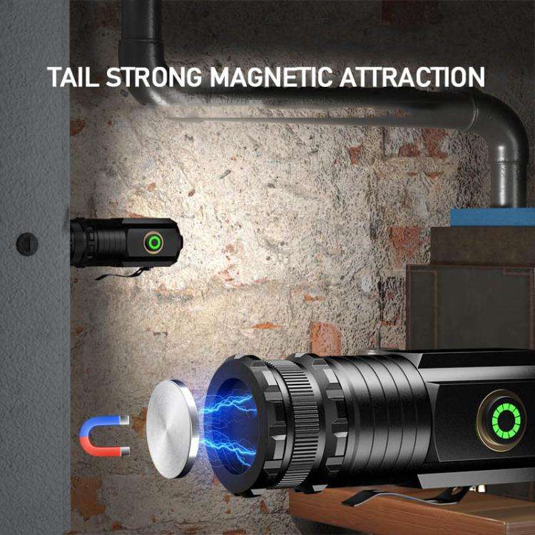3LED Mini Flashlight Rechargeable Waterproof Torch with Tail Magnet & Battery S350