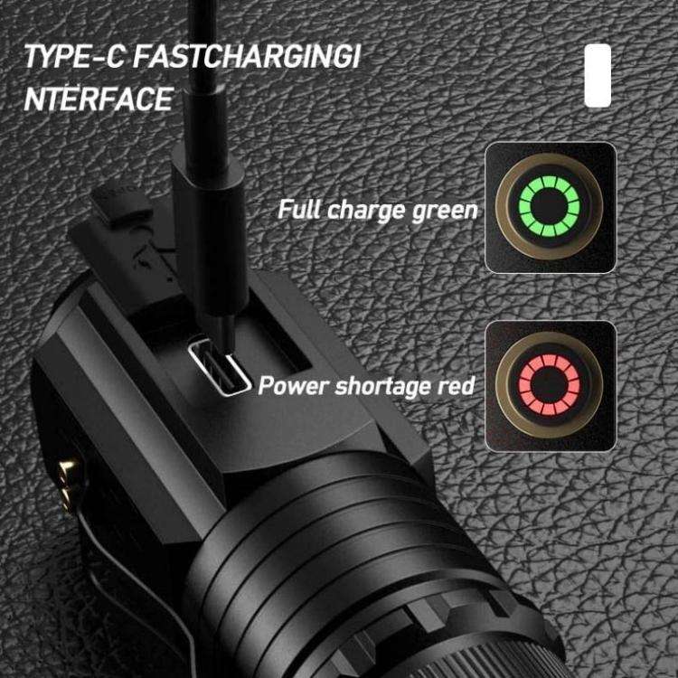 3LED Mini Flashlight Rechargeable Waterproof Torch with Tail Magnet & Battery S400