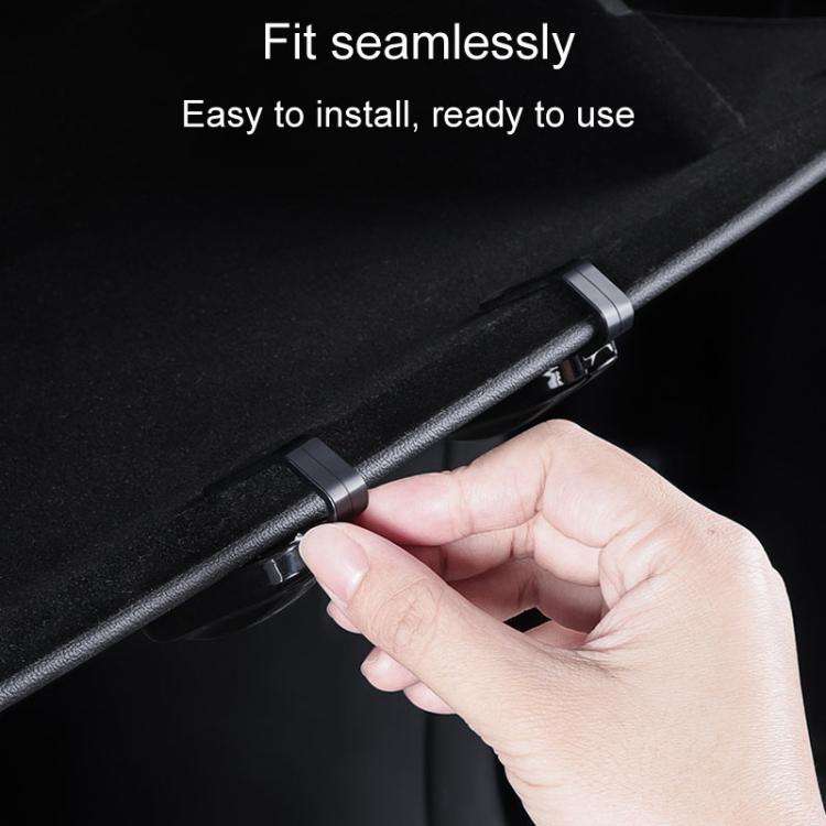 For Tesla Model 3 / Y 2022-2024 Passenger Concealed Glove Box Hook(Black)