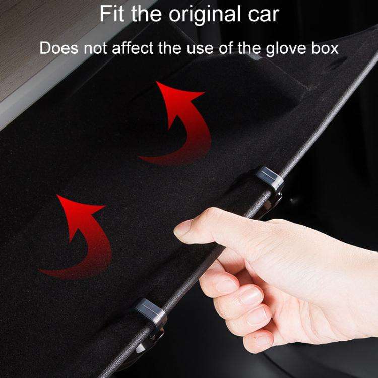 For Tesla Model 3 / Y 2022-2024 Passenger Concealed Glove Box Hook(Black)