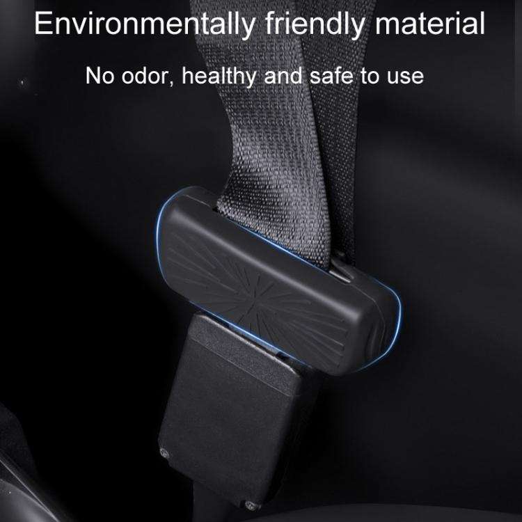 For Tesla Model 3 / Y Car Seat Belt Anti-Collision Silicone Protective Cover(Black)