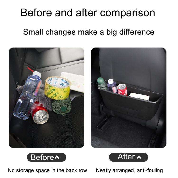 For Tesla Model 3 / Y Car Seat Rear Wet And Dry Storage Boxes