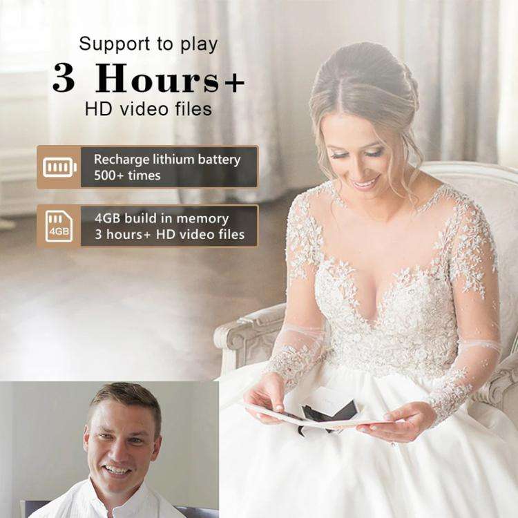 7 Inch IPS Display Multifunctional Commercial Wedding Video Invitation Linen Bound Video Album, S...