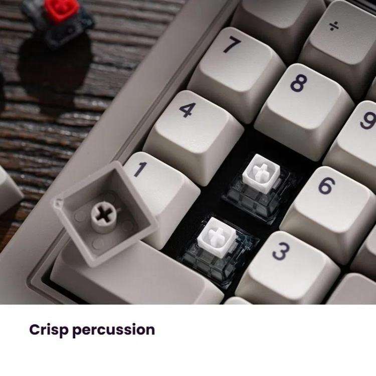 8BitDo Retro18 Tri-mode Connection Computer Mechanical Numeric Keyboard Counter 2 In 1(Light Gray...