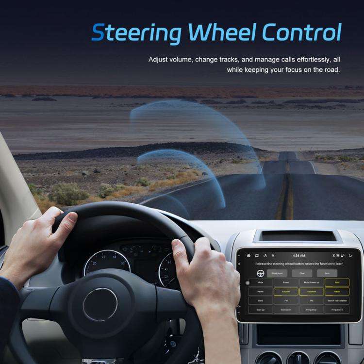 4+64G 10 Inch Android 13.0 Universal Player Car Reversing Center Control Integrated Machine(Stand...