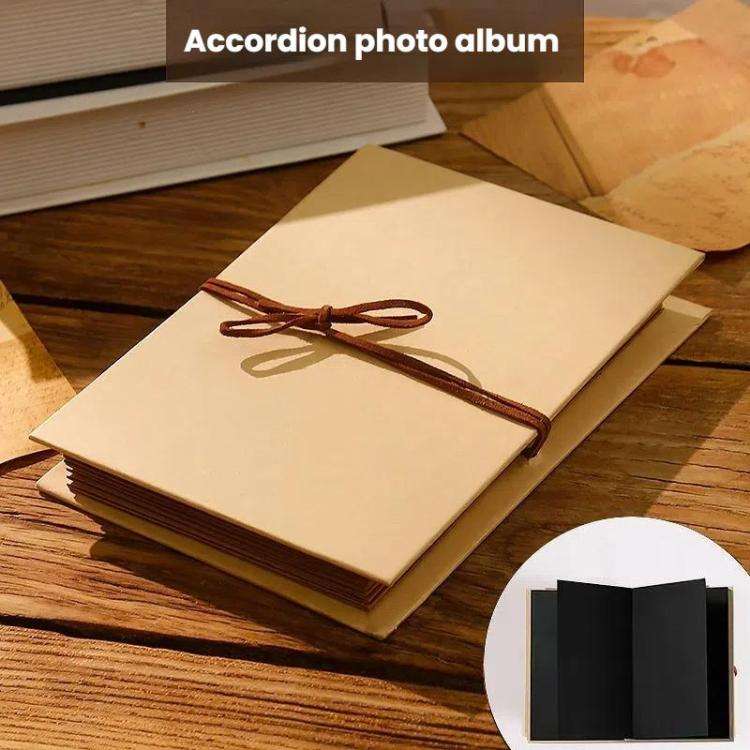 Accordion Folding DIY Photo Album Blank Cover Handmade Scrapbook Growth Album Birthday Graduation...