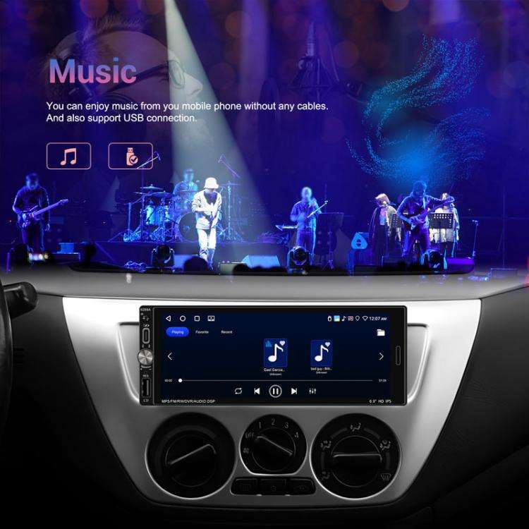 6.9 Inch Horizontal Screen Android 13.0 Car Player Car Center Control Integrated Machine, Style: ...