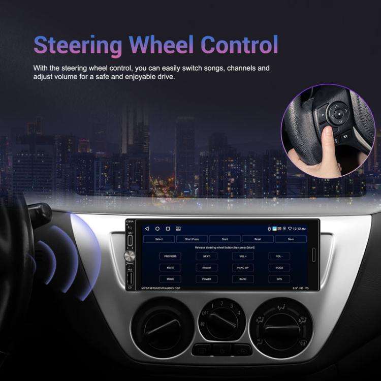 6.9 Inch Horizontal Screen Android 13.0 Car Player Car Center Control Integrated Machine, Style: ...