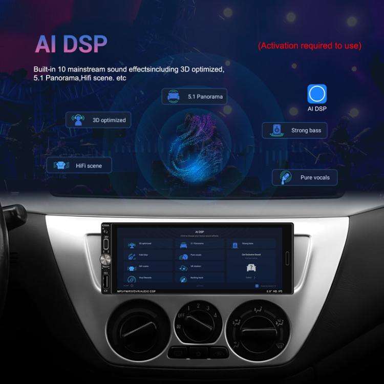6.9 Inch Horizontal Screen Android 13.0 Car Player Car Center Control Integrated Machine, Style: ...