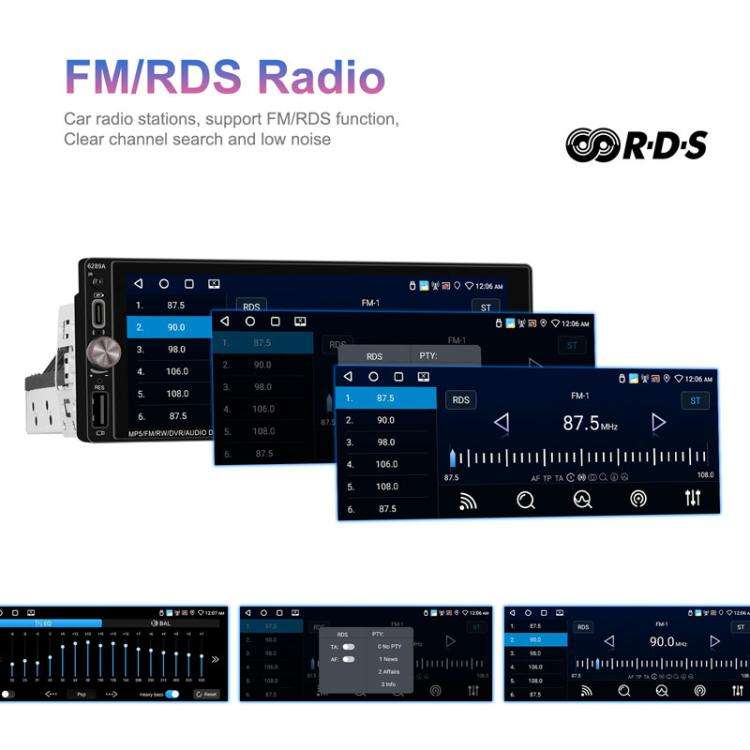6.9 Inch Horizontal Screen Android 13.0 Car Player Car Center Control Integrated Machine, Style: ...