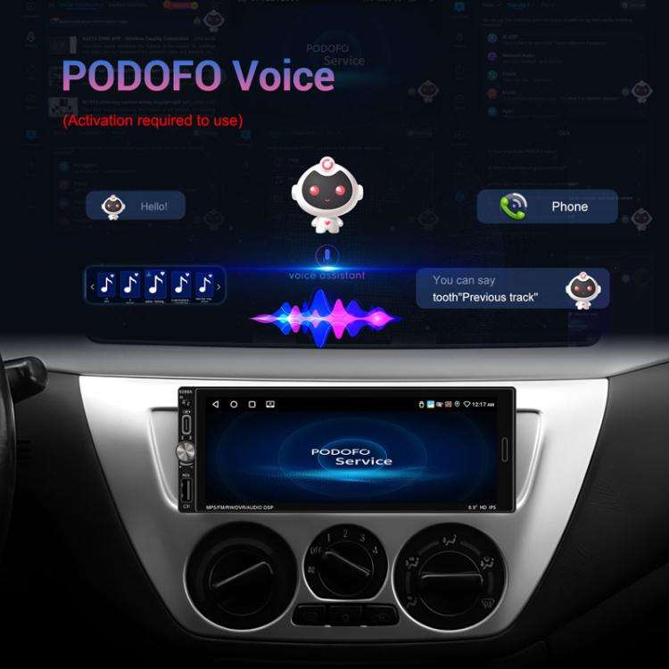 6.9 Inch Horizontal Screen Android 13.0 Car Player Car Center Control Integrated Machine, Style: ...
