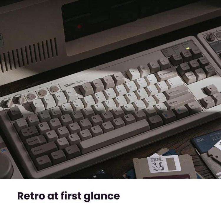8BitDo Retro87 M Mechanical Keyboard Vintage Wireless Bluetooth / 2.4G / Wired Triple Mode Connec...