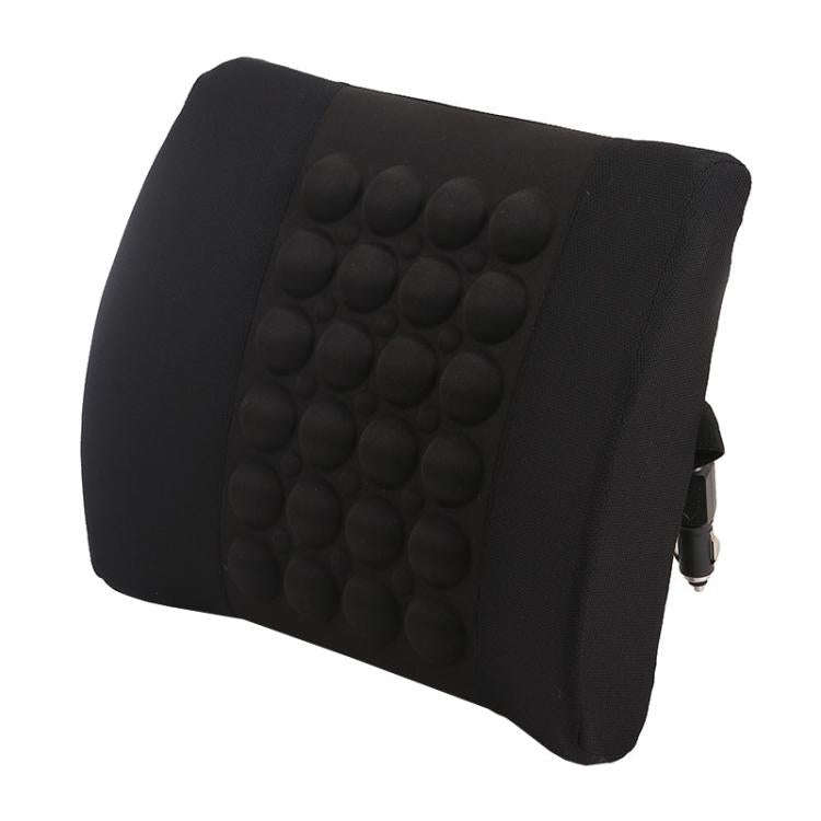 Automotive Universal Electrical Massage Lumbar Cushion Car Lumbar Support Pad(Black)