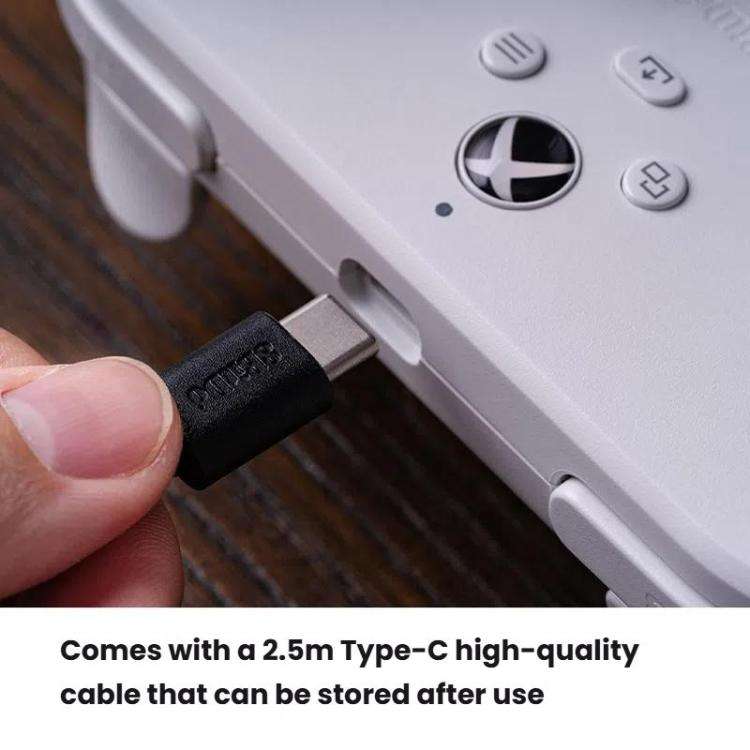 For Xbox One / Series X / Series S 8BitDo Pro2 Wired Gamepad(White)