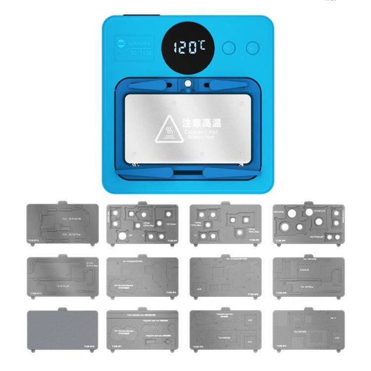 SUNSHINE SS-T12B 13 In 1 Mobile Phone Motherboard Smart Repair Heating Platform Kit Support IP7G-...