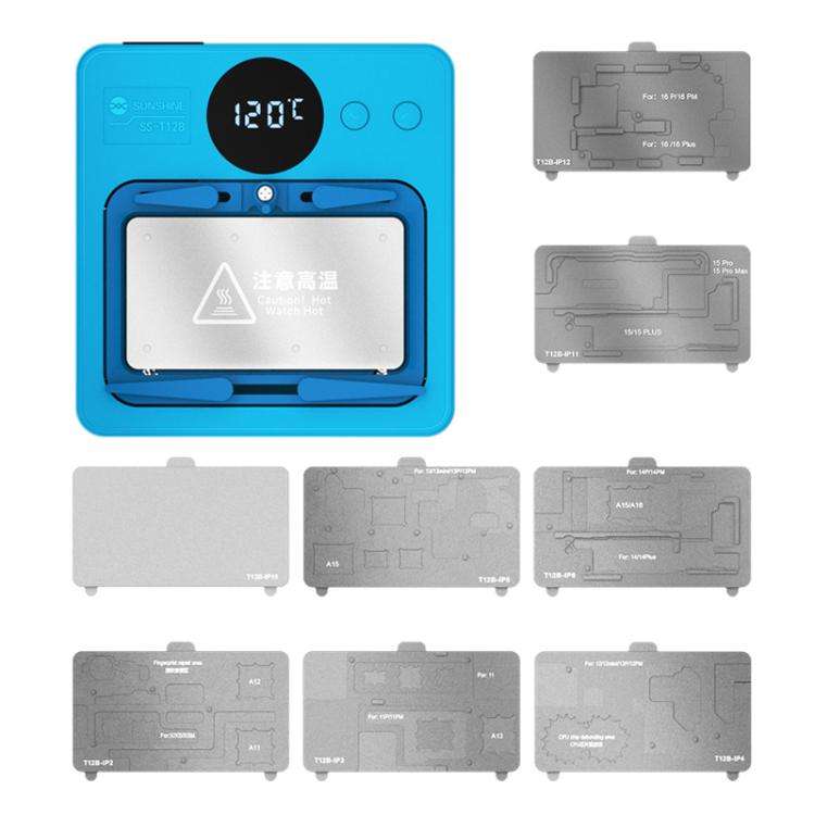 SUNSHINE SS-T12B 9 In 1 Mobile Phone Motherboard Smart Repair Heating Platform Kit Support IP7G-1...