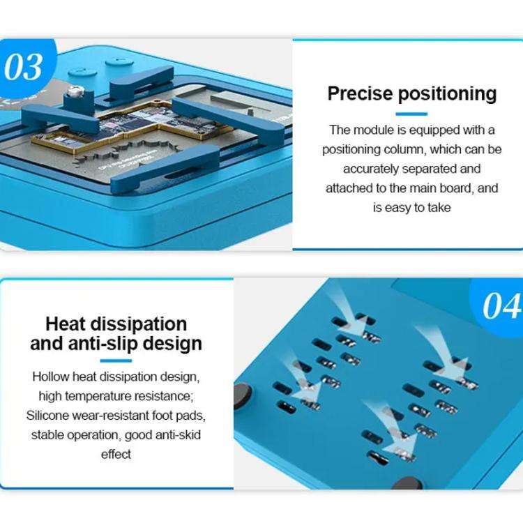 SUNSHINE SS-T12B 9 In 1 Mobile Phone Motherboard Smart Repair Heating Platform Kit Support IP7G-1...
