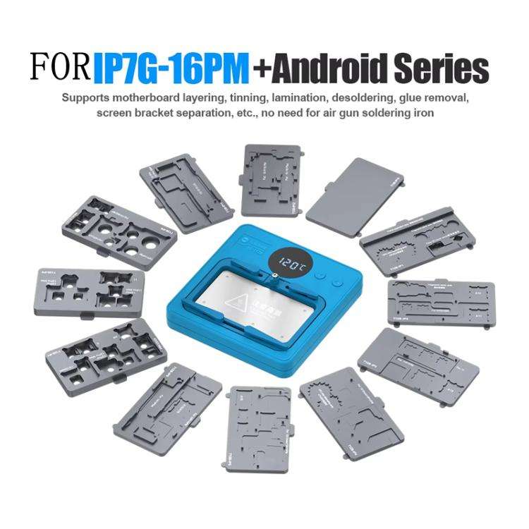 SUNSHINE SS-T12B 9 In 1 Mobile Phone Motherboard Smart Repair Heating Platform Kit Support IP7G-1...