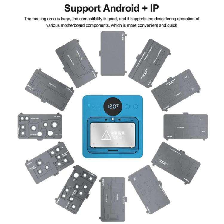 SUNSHINE SS-T12B 9 In 1 Mobile Phone Motherboard Smart Repair Heating Platform Kit Support IP7G-1...