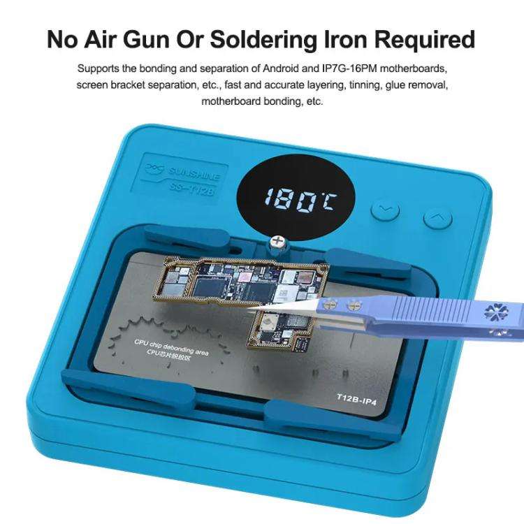 SUNSHINE SS-T12B 9 In 1 Mobile Phone Motherboard Smart Repair Heating Platform Kit Support IP7G-1...