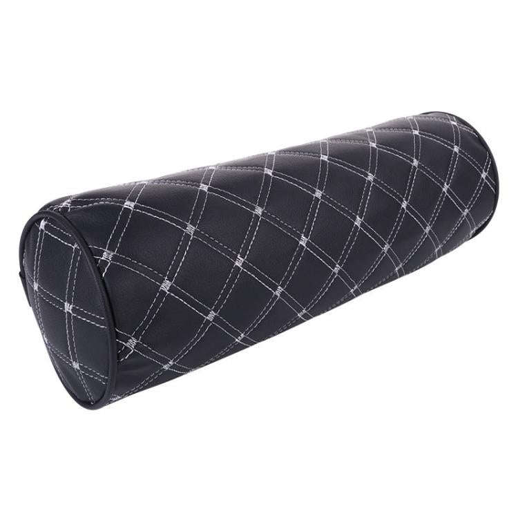 Cylinder Model Car Headrest Neck And Waist Protection Cushion(Black White)