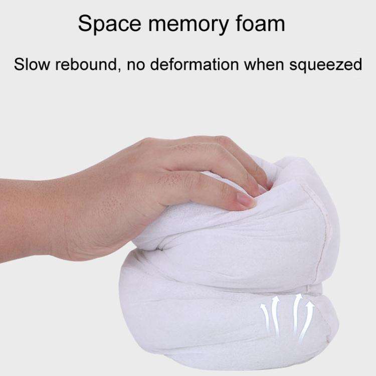 Cylinder Model Car Headrest Neck And Waist Protection Cushion(Black White)