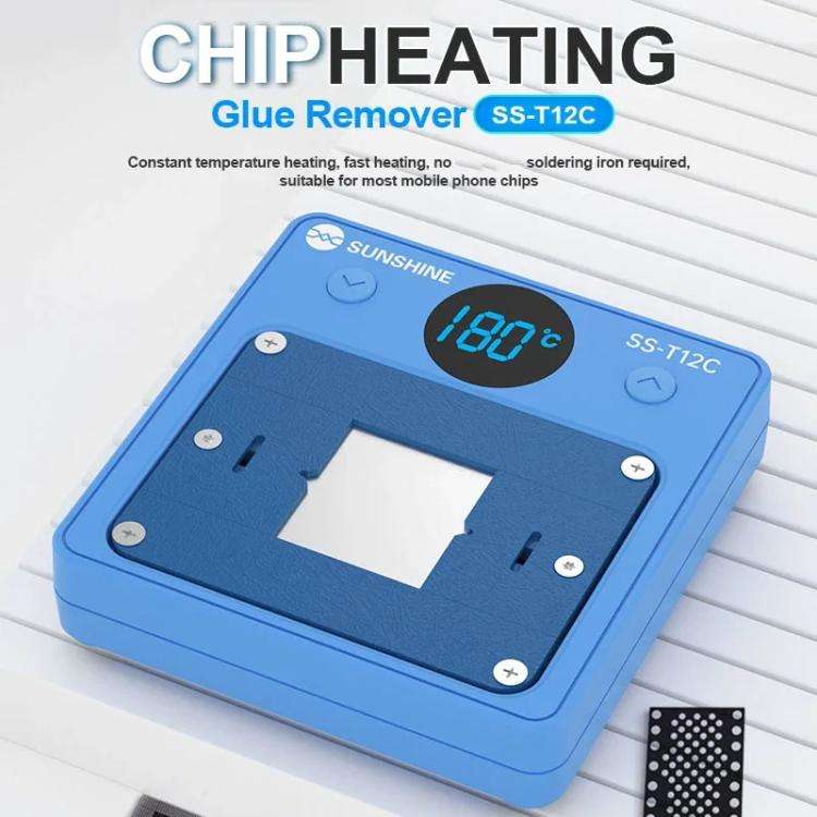 SUNSHINE SS-T12C IC Chip Heating Glue Remover Mobile Phone Repair Chip Fast Heating Efficient Glu...
