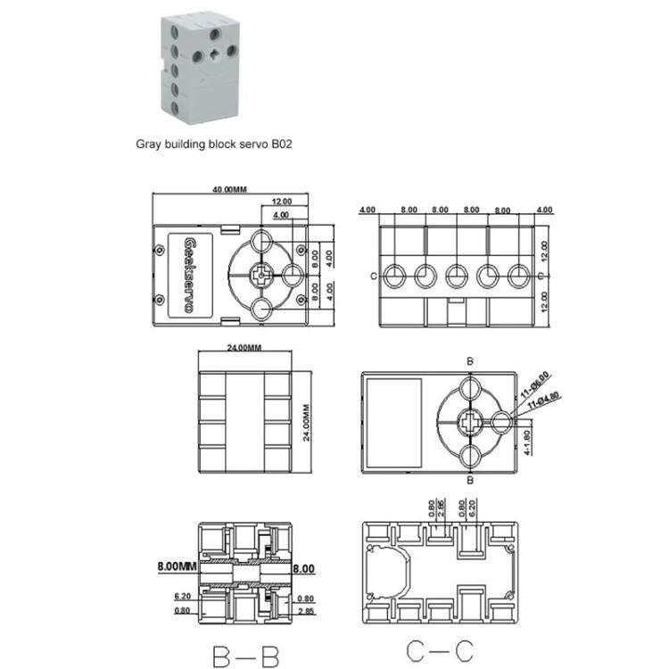 Building Block Motor Programmable Geekservo For DIY Electronic Smart Car