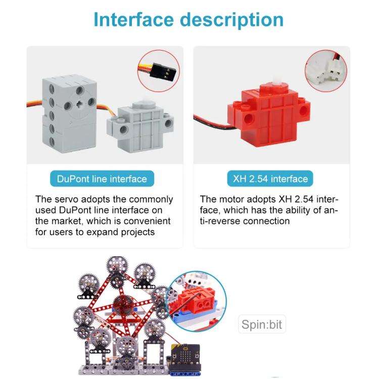 Building Block Motor Programmable Geekservo For DIY Electronic Smart Car