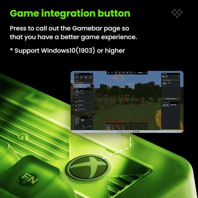 8BitDo Retro87 Mechanical Keyboard Retro RGB Lighting Green Transparent Keyboard With Large Keys