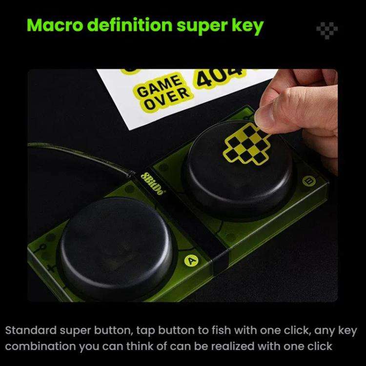 8BitDo Retro87 Mechanical Keyboard Retro RGB Lighting Green Transparent Keyboard With Large Keys