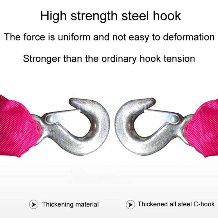 Emergency Elastic Retractable Double Layer Auto Elastic Car Tow Rope