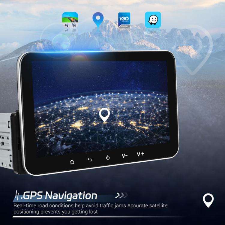 7 inch Horizontal Screen Android 13.0 Single Spindle Universal Car Multimedia Player, Style: Stan...