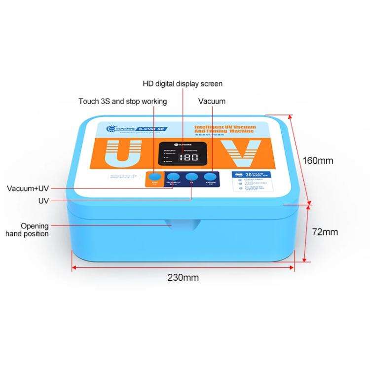 SUNSHINE S-918B SE Intelligent UV Light Curing Film Vacuum Laminator UV Curing + Vacuum Holding M...