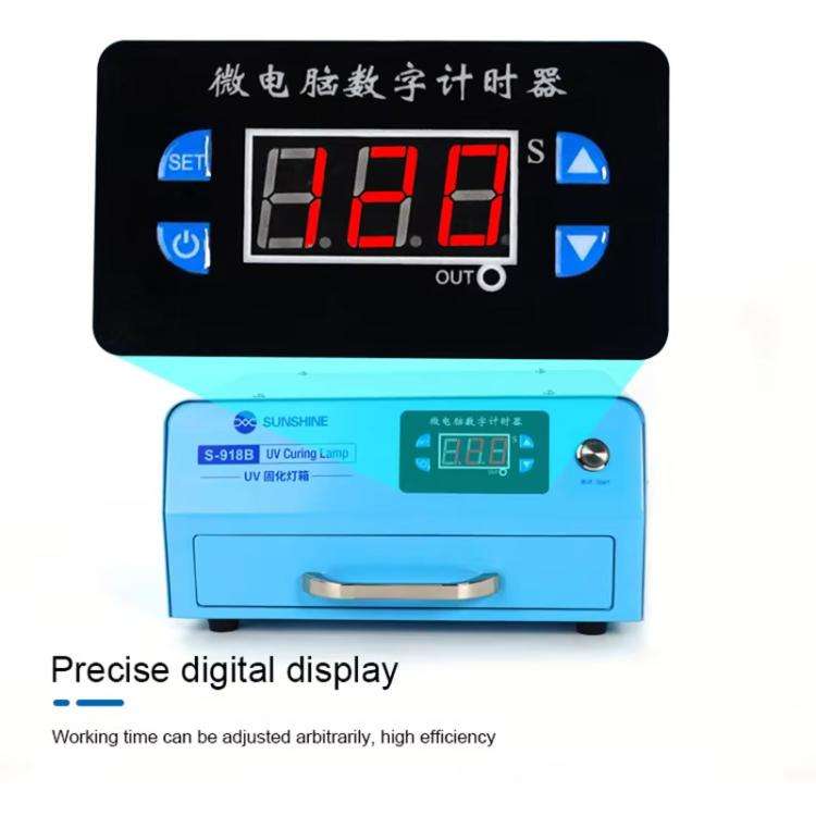 SUNSHINE S-918B UV Curing Filming Box LED High-Power UV Mobile Phone Curved Screen Optical Shadow...