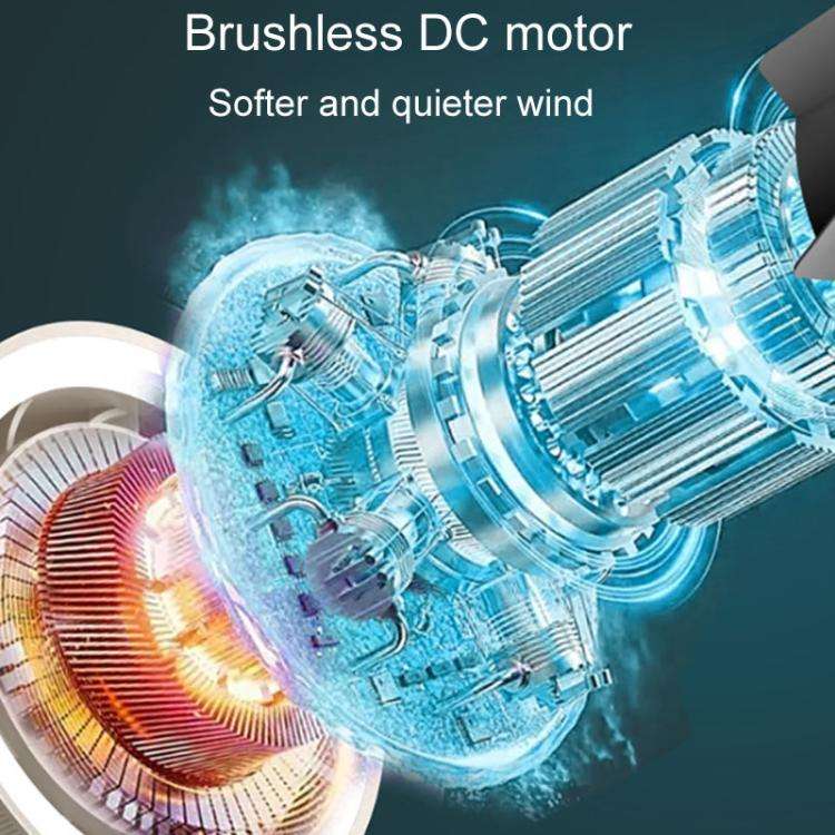 F168 Intelligent Voice Desktop Circulation Fan Touch-Screen Shaking-Head High Rotation Speed Blad...