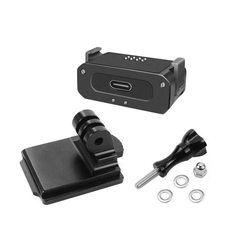 For DJI Osmo Action 2 Camera Magnetic Charging Base with 1/4 Inch & Arri Hole, Spec: Set A