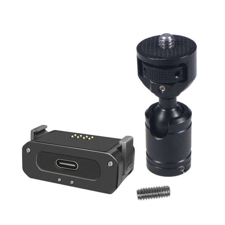 For DJI Osmo Action 2 Camera Magnetic Charging Base with 1/4 Inch & Arri Hole, Spec: Set C