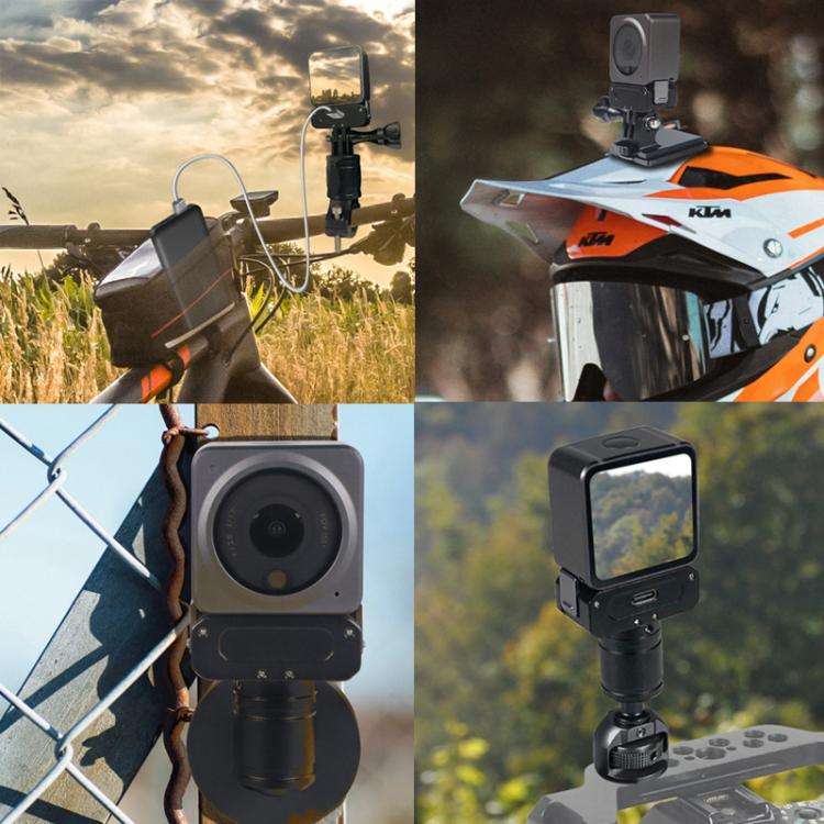 For DJI Osmo Action 2 Camera Magnetic Charging Base with 1/4 Inch & Arri Hole, Spec: Only Base