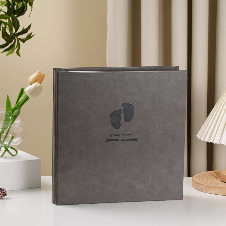 Leather Self-Adhesive Laminating Pocket Photo Album Studio Album DIY Large Capacity Records, Spec...