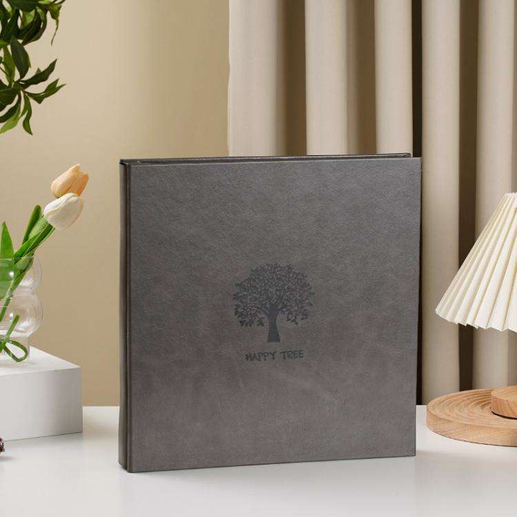 Leather Self-Adhesive Laminating Pocket Photo Album Studio Album DIY Large Capacity Records, Spec...