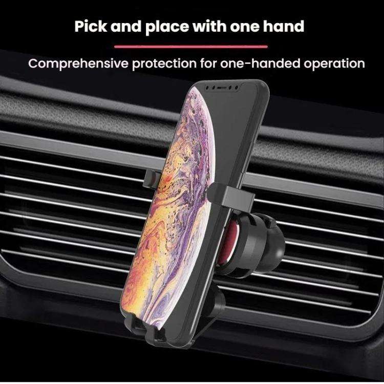 Car Air Conditioning Outlet Aromatherapy Gravity Mobile Phone Holder(Red)