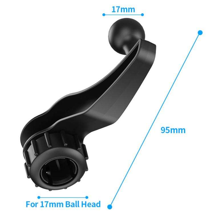 Car Phone Holder Extension Rod Vehicle Air Vent Clip Phone Accessories(Black)