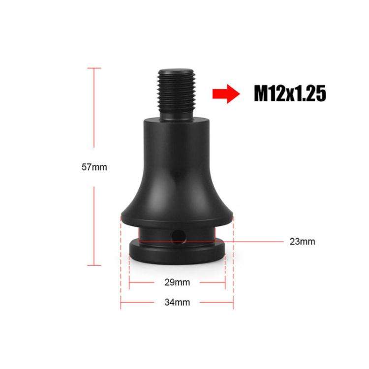 For M12 x 1.25 Car Modified Gear-Head Thread Converter Gear Lever Adapter(Red)