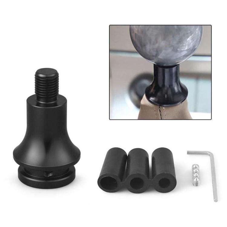 For M12 x 1.25 Car Modified Gear-Head Thread Converter Gear Lever Adapter(Black)