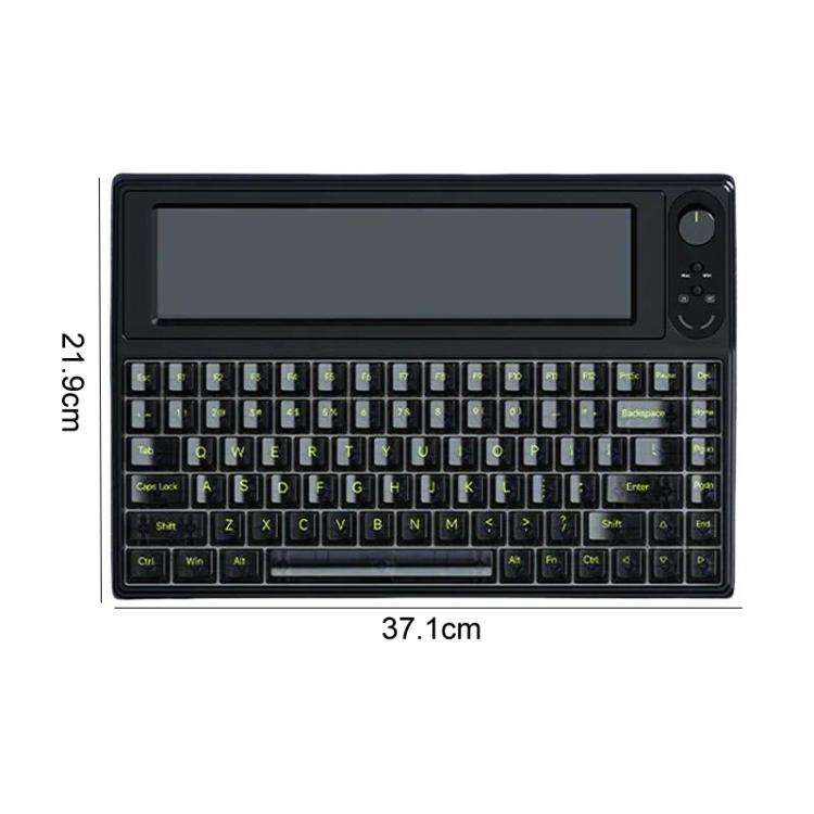 Ajazz AKP846 Mechanical Keyboard Wired With 10.1-inch Color Screen Programming Custom Driver Game...