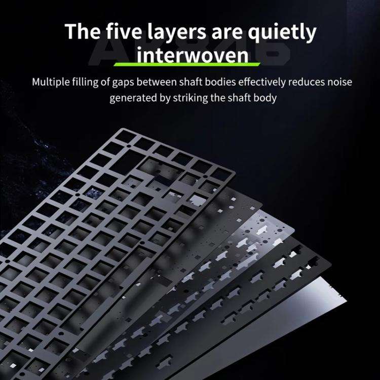 Ajazz AKP846 Mechanical Keyboard Wired With 10.1-inch Color Screen Programming Custom Driver Game...